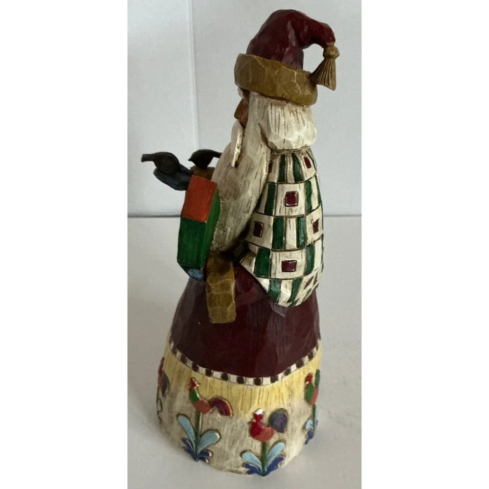 Jim Shore Heartwood Creek Vintage Santa Figurine Birdhouse 10 Inch 2002 B105528